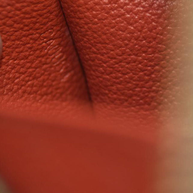 Louis Vuitton Damier Ebene Cosmetic Pouch Used Red Interior