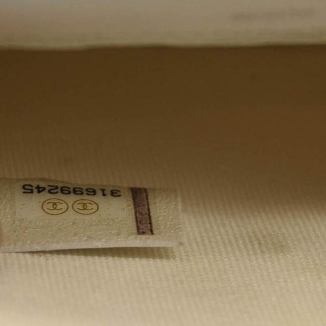 CHANEL Lambskin Quilted Mini Coco Bow Clutch With Chain White