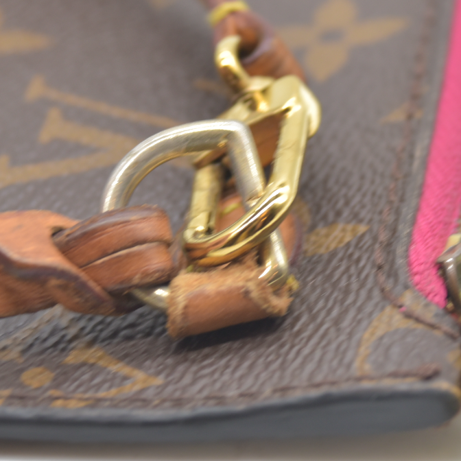 AUCTION $600 Louis Vuitton Monogram Neverfull MM GM Pochette Pivoine