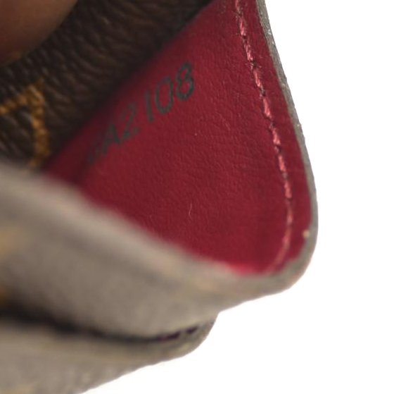 LOUIS VUITTON Monogram Sarah Wallet NM Fuchsia