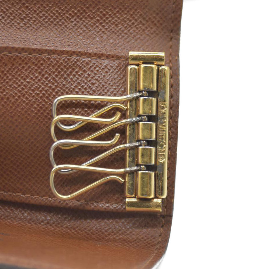 Louis Vuitton Monogram Multicles 4 Ring Key Case Brown RA0092