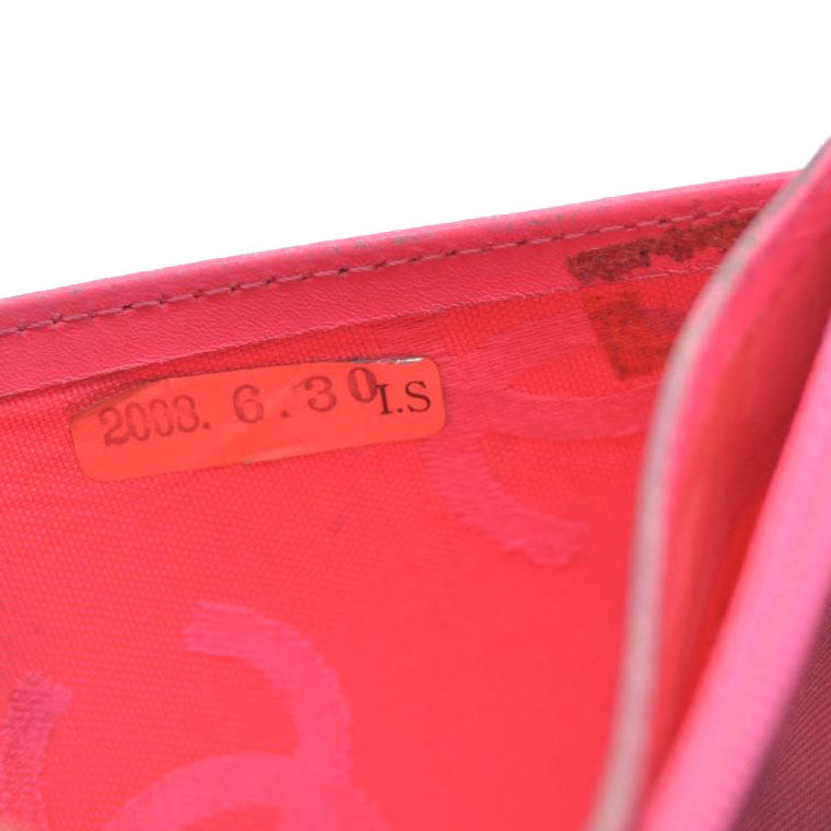 $1075 CHANEL Combon Line Lambskin Long Bifold Wallet Black