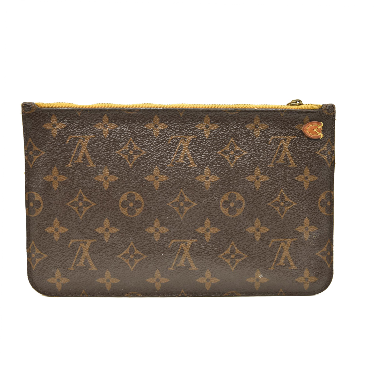 Louis Vuitton Neverfull MM Monogram Mimosa Pouch Clutch TJ2134