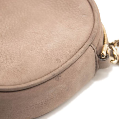 Gucci Suede Mini Soho Chain Bag Grey