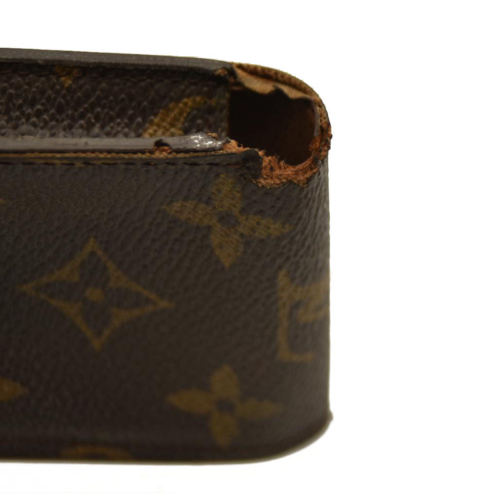 Louis Vuitton Monogram Cigarette Tobacco Case Brown CT0070