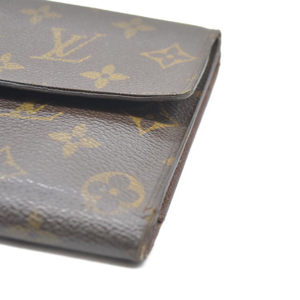 Louis Vuitton Monogram Pochette Passeport Trifold Wallet Brown CA0065