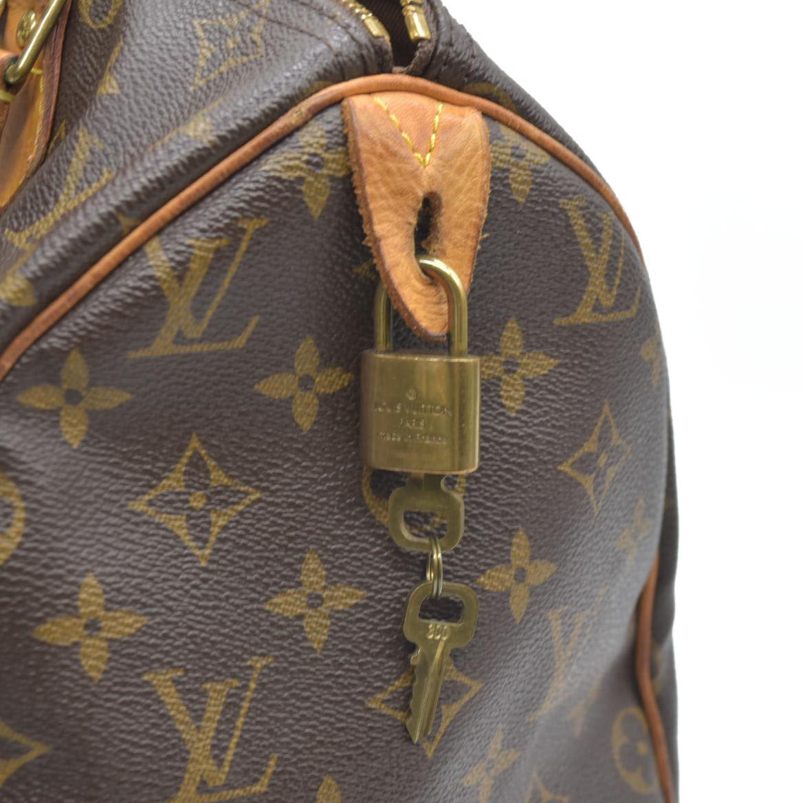 $1730 Louis Vuitton Monogram Speedy 35 SD1007
