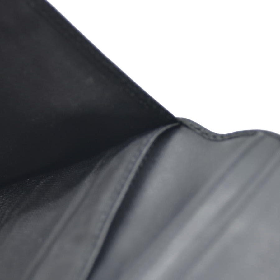 Dolce&Gabbana Leather Long Bifold Wallet Black