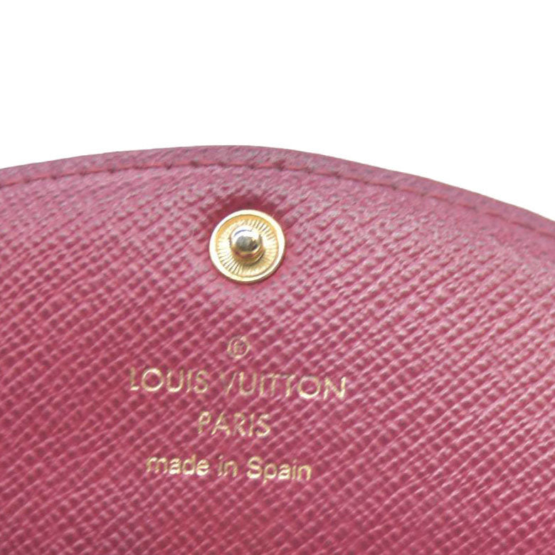 Louis Vuitton Monogram Porte Monnaie Rosalie Coin Purse Wallet Brown UB2108