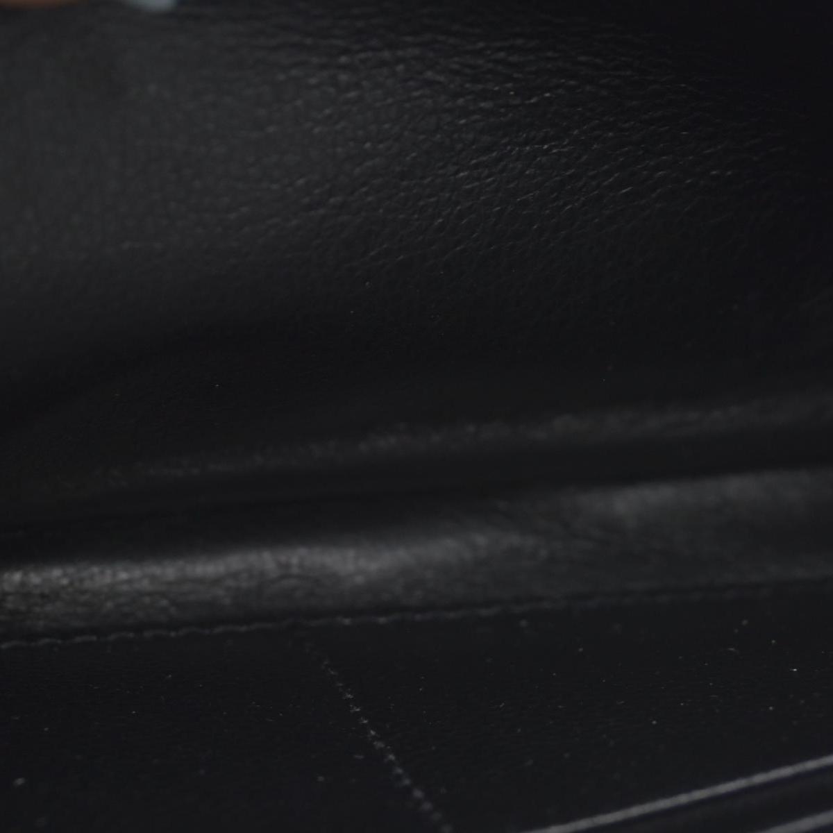$750 Saint Laurent Grain De Poudre Matelasse Chevron Monogram Flap Wallet Black
