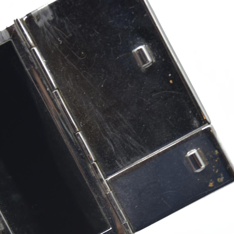 $550 Gucci Black GG Canvas Cigarette Case Black