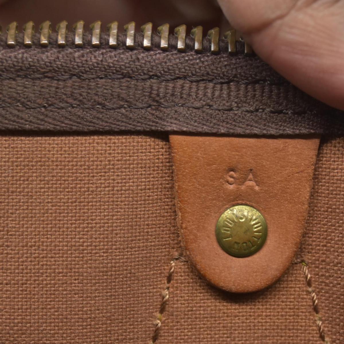 $1700 Louis Vuitton Monogram Speedy 35 SA