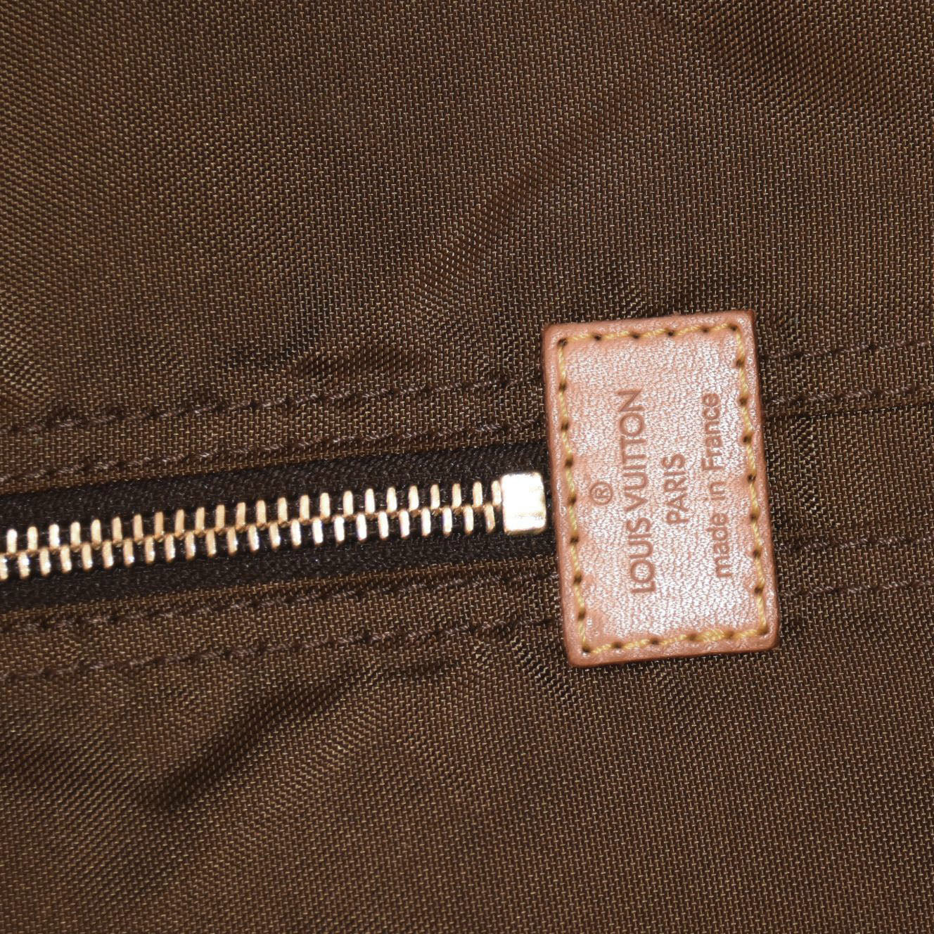 $600 Louis Vuitton Brown Nylon Garment Foldable Travel Bag
