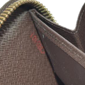 $915 2011 Louis Vuitton Damier Zippy Zip Around Long Wallet Purse Brown CA5101