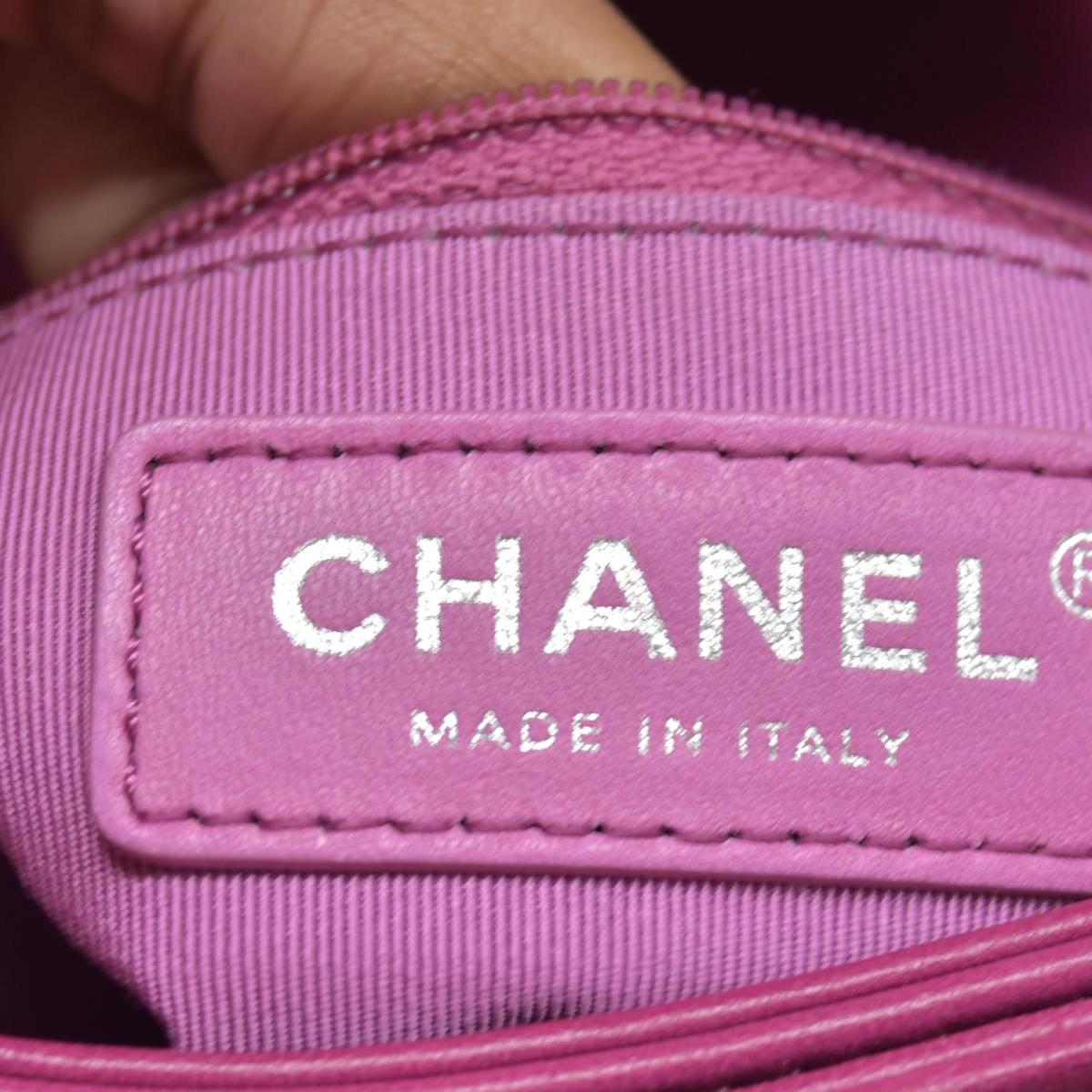 Chanel CC Quilted Patent Leather Crossbody Bag