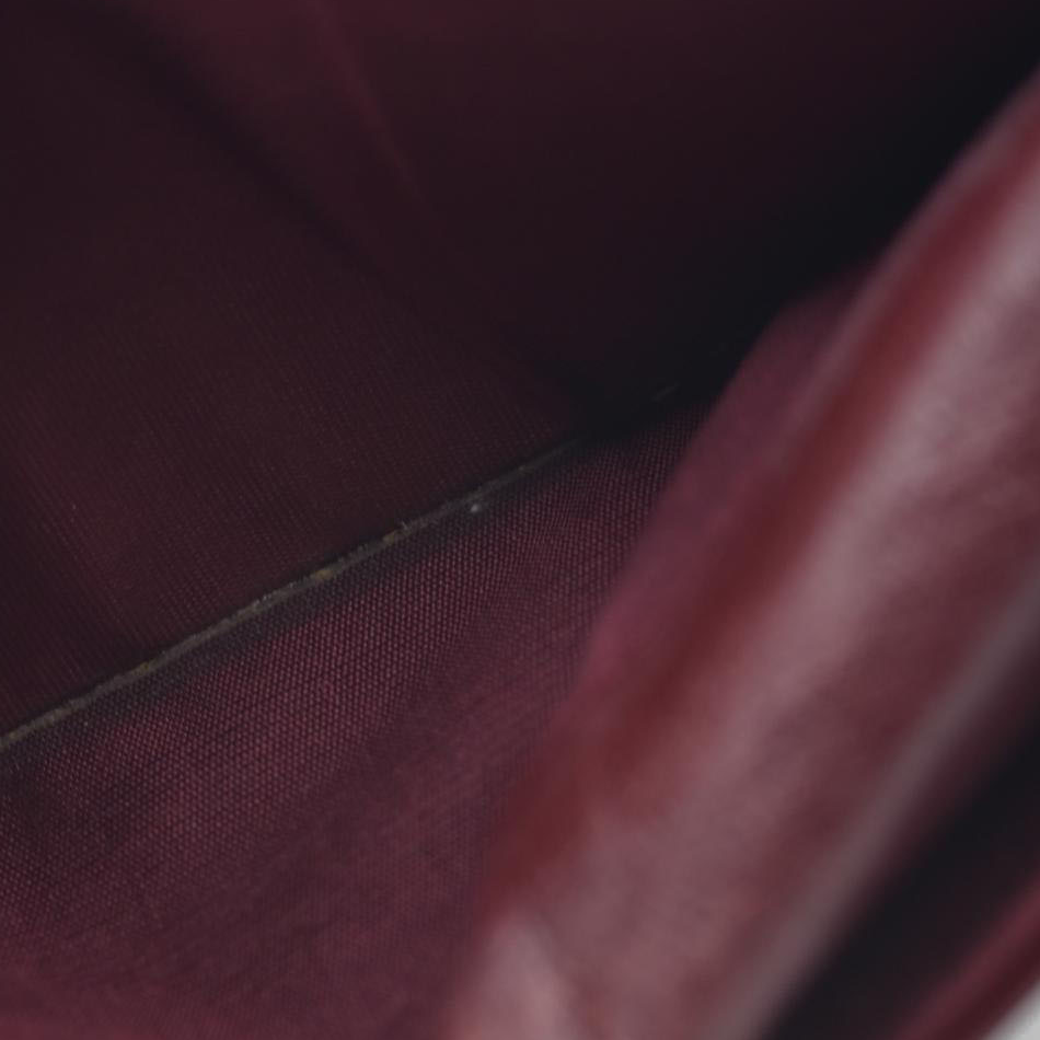 $690 Yves Saint Laurent YSL Logo Leather Long Bifold Wallet Bordeaux