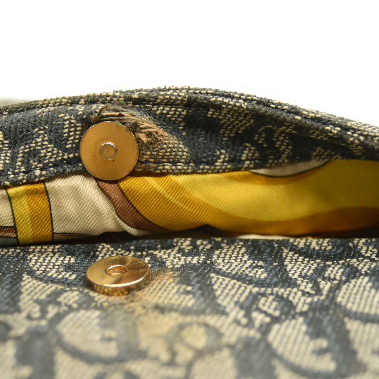 Christian Dior Monogram Saddle Bag Blue