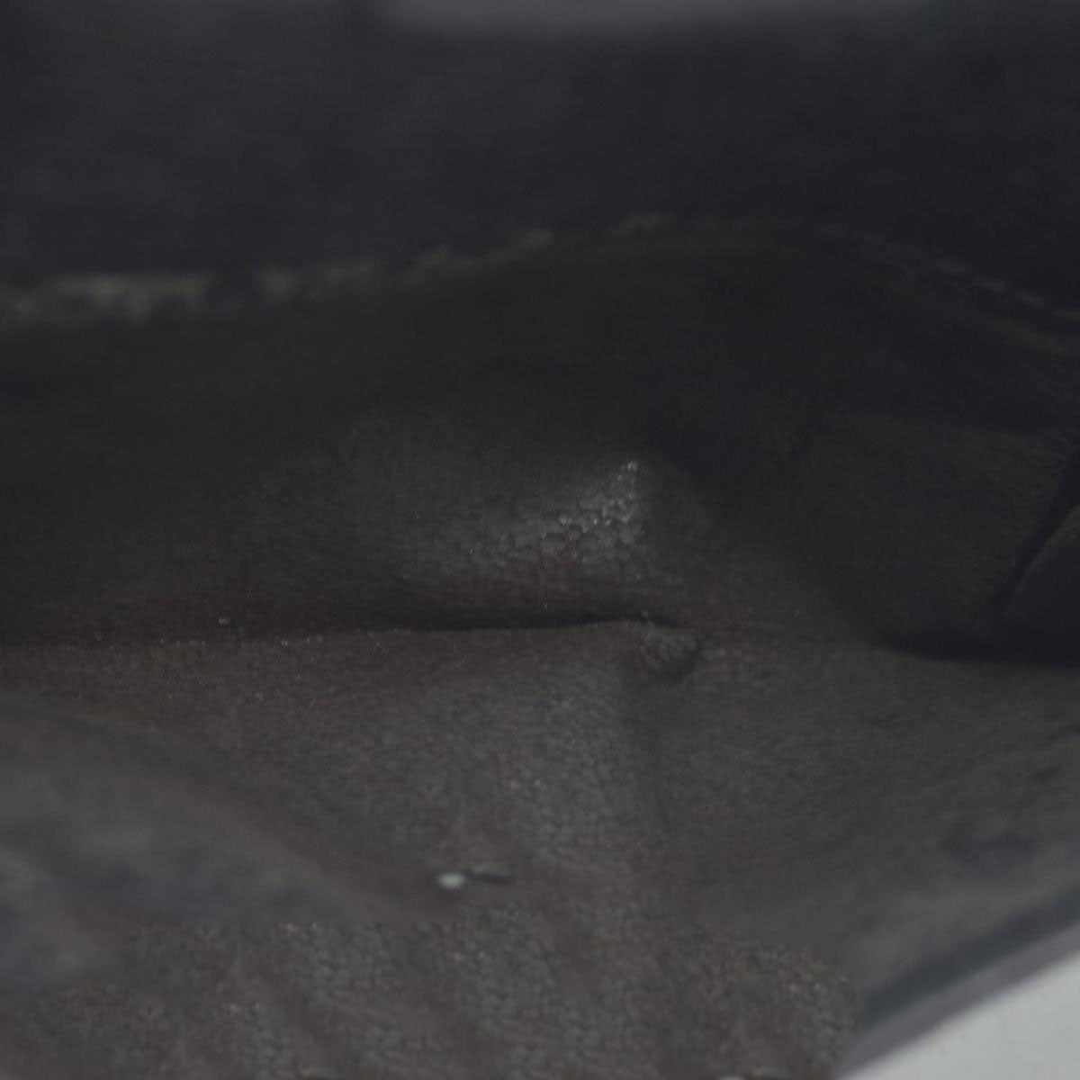$490 GUCCI Logo Canvas Leather Bifold Wallet Black CONSIGNMENT