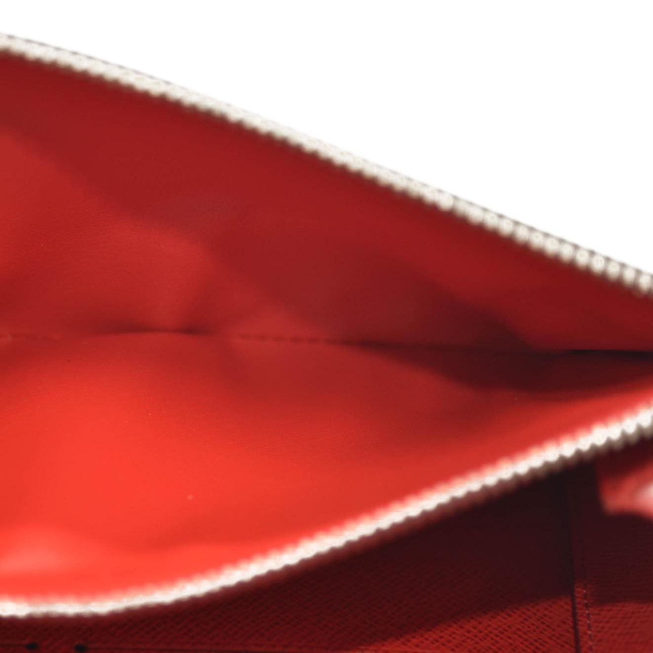 LOUIS VUITTON Monogram Tribal Mask Chain Wallet Rouge