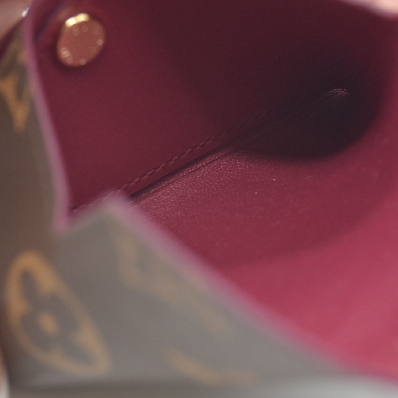 Louis Vuitton Monogram Small Kirigami Pochette Insert Fuchsia RFID