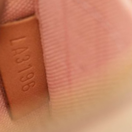 LOUIS VUITTON Damier Azur Neverfull MM GM Pochette in Rose Ballerine