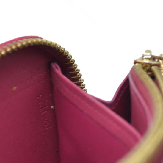 $840 Louis Vuitton Monogram Vernis Zippy Zip Around Long Wallet CA0123