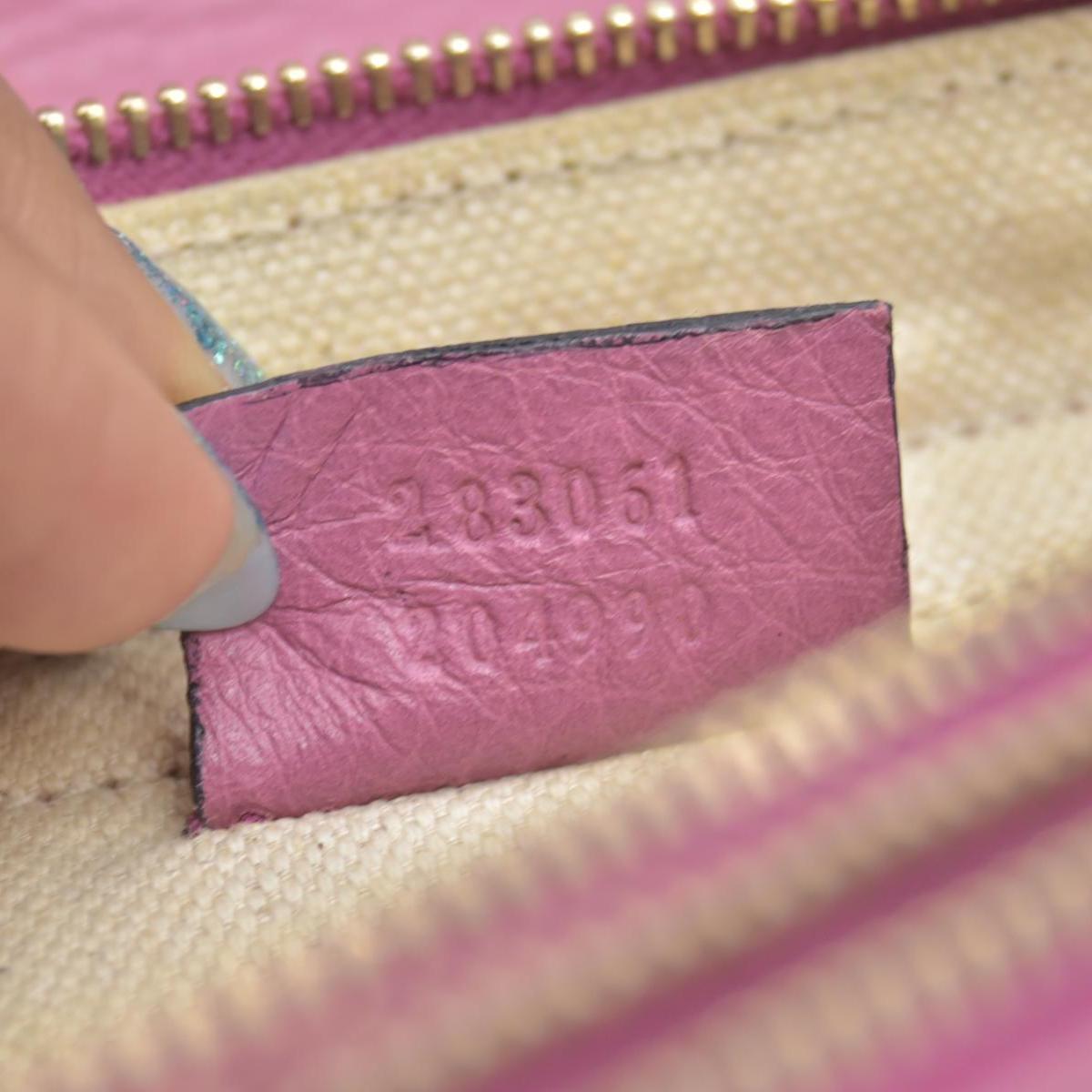 $2172 Gucci Jackie Soft Leather Flap Shoulder Bag CONSIGNMENT