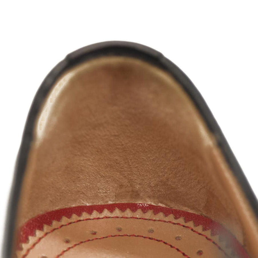 CHRISTIAN LOUBOUTIN Calfskin Mens Greggo Flat Oxfords 40.5 Black