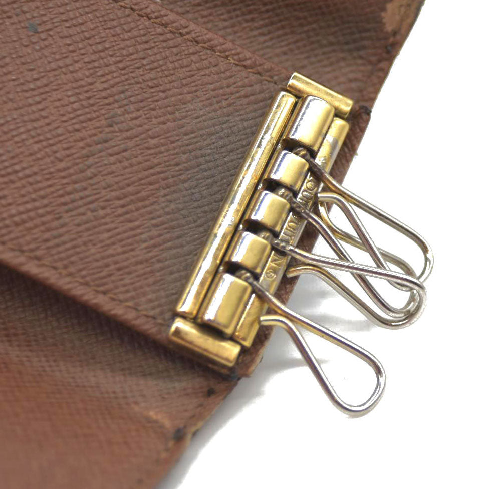 Louis Vuitton Monogram Multicles 4 Ring Key Case Brown RA0120