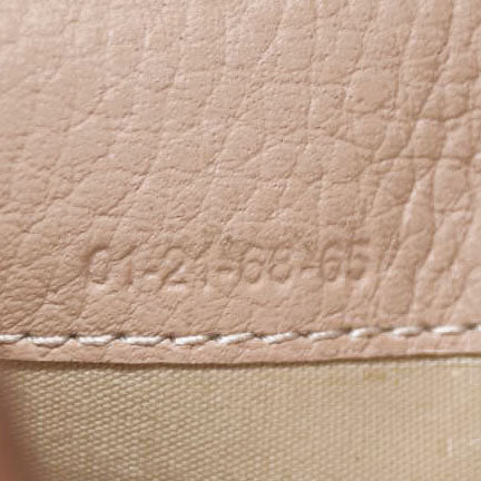 Chloe Alphabet Leather Bifold Long Wallet