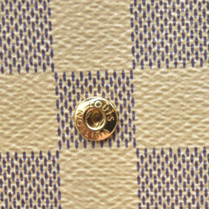 AUCTION $605 Louis Vuitton Tri-fold Wallet Damier Azur Portefeuille Victorine