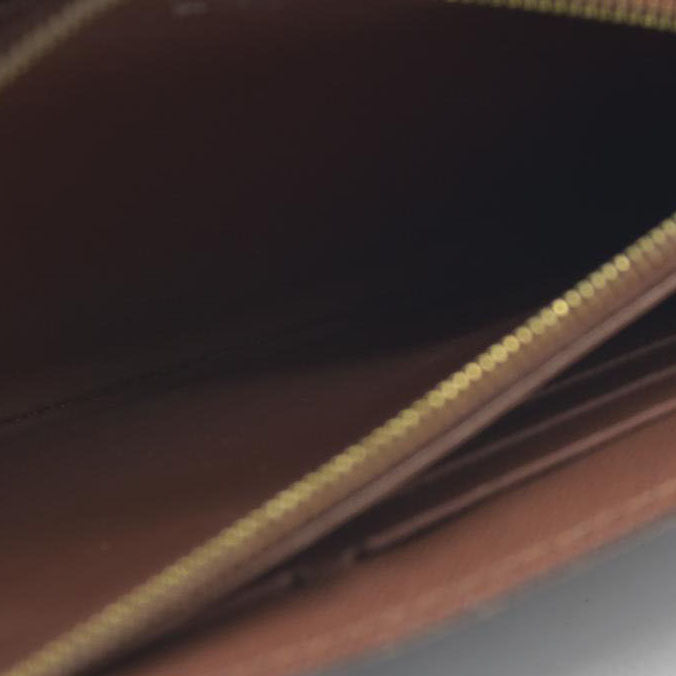 AUCTION $720 Louis Vuitton Monogram Portefeiulle Sarah Long Bifold Wallet Brown MI0166