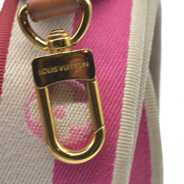 $2260 LOUIS VUITTON Monogram Speedy Bandouliere 20 Fuchsia RFID