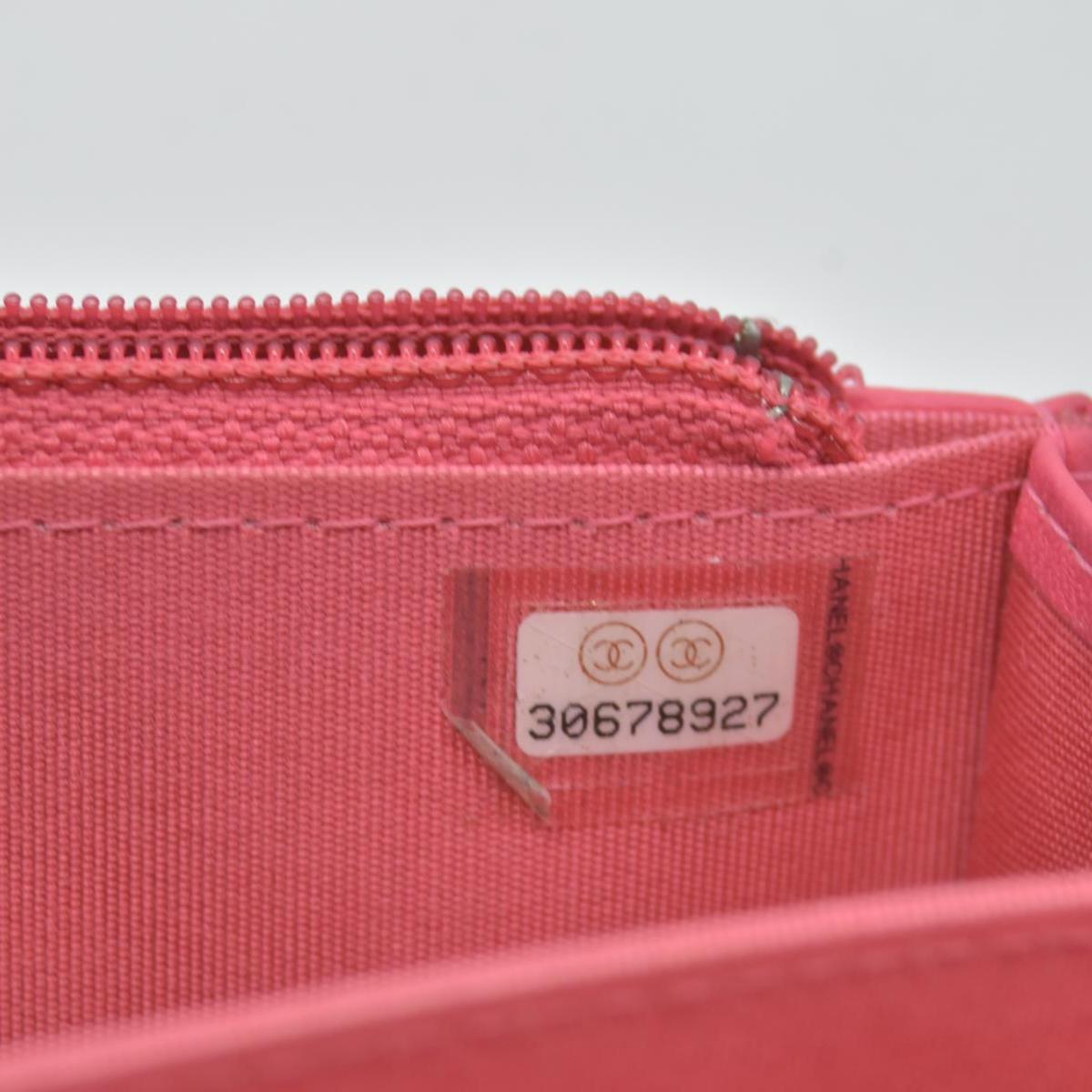 Chanel Lambskin Quilted Mini Trendy CC Wallet On Chain WOC Pink