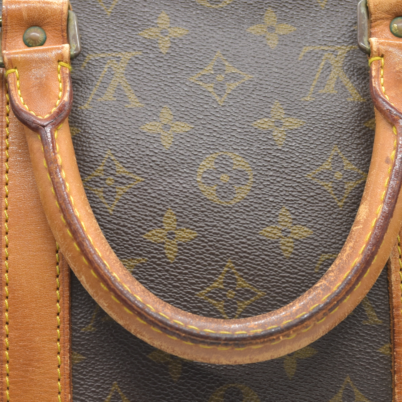 $1440 1988 Louis Vuitton LV Boston Bag Keepall 50 Brown Monogram VI883