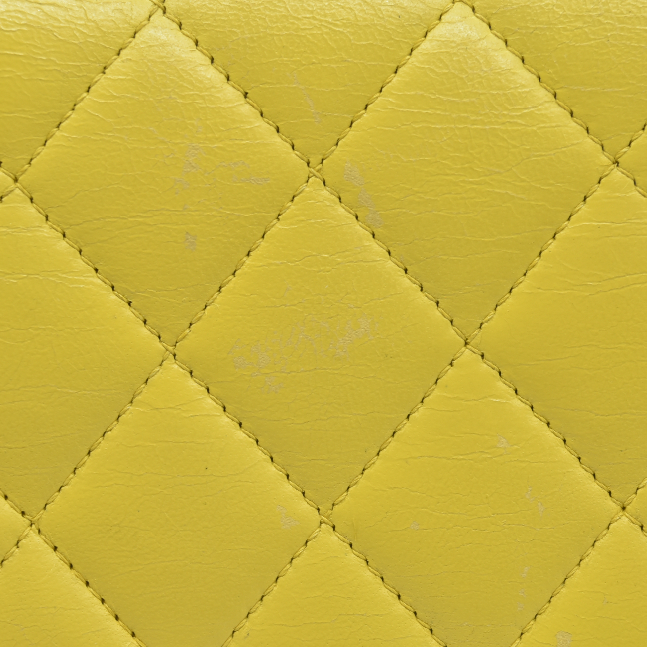$11300 2010 Chanel Lambskin Quilted Medium Double Flap Yellow CONSIGNMENT