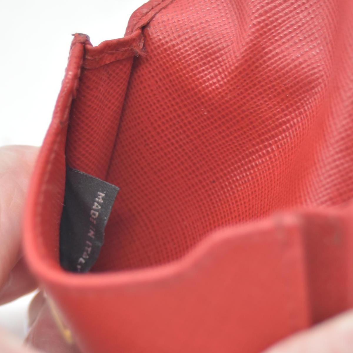 $850 Prada Leather Bag Pouch Red CONSIGNMENT