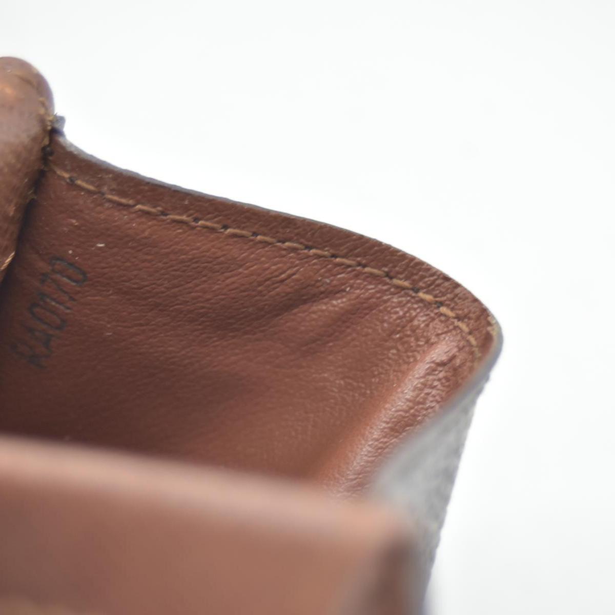 $435 Louis Vuitton Monogram Plat Coin Purse Wallet Brown RA0170 CONSIGNMENT