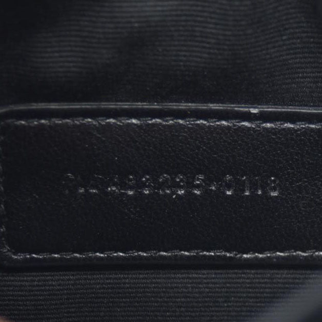 $3400 Saint Laurent Calfskin Y Quilted Monogram Loulou Flap Bag Black