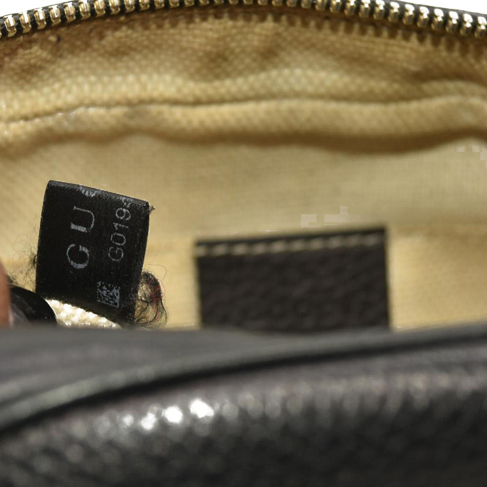 Gucci Pebbled Calfskin Small Soho Disco Bag Black