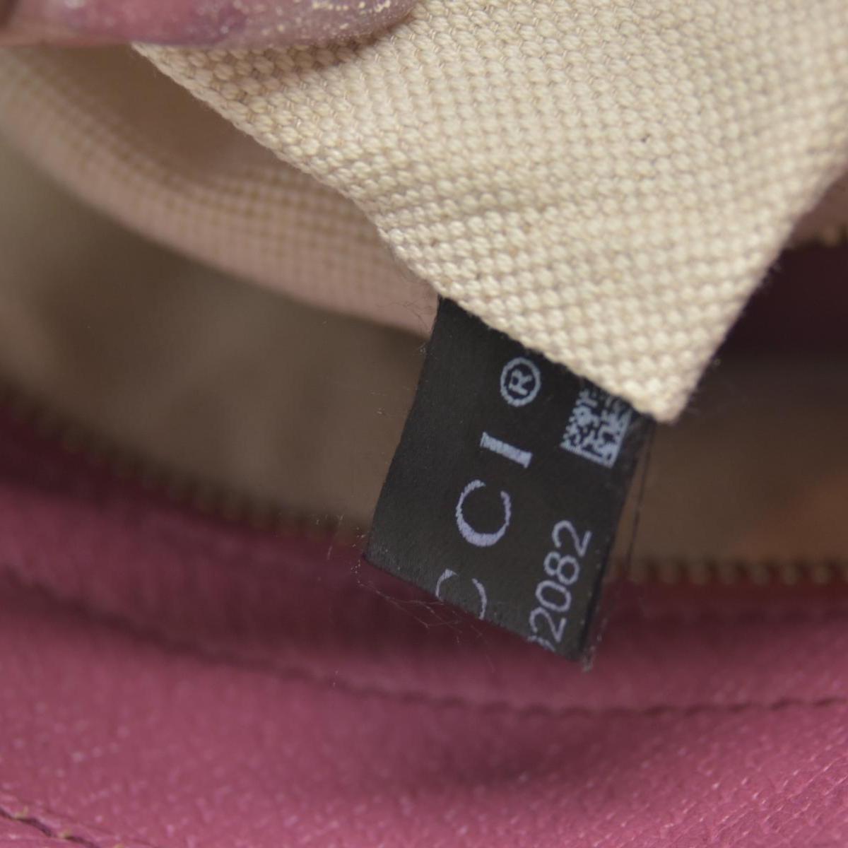 $1290 Gucci GG Canvas Bree Tote Pink Consignment
