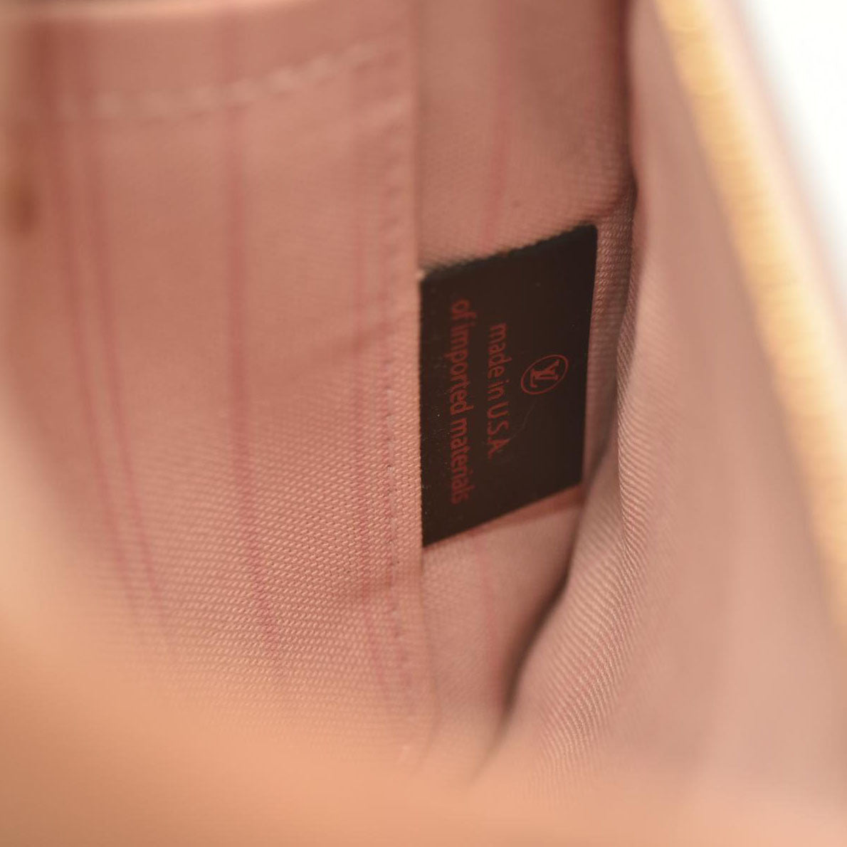 2018 LOUIS VUITTON Damier Ebene Neverfull MM GM Pochette Rose Ballerine SD2198