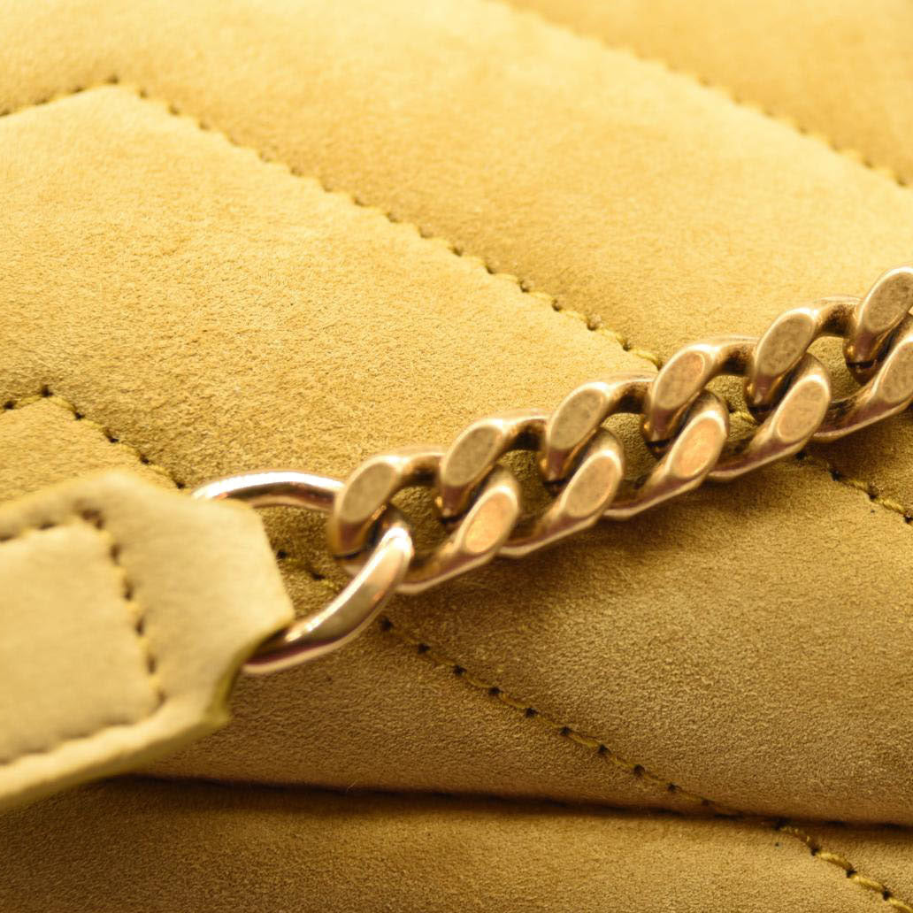 SAINT LAURENT MEDIUM LOULOU SUEDE SHOULDER BAG YSL