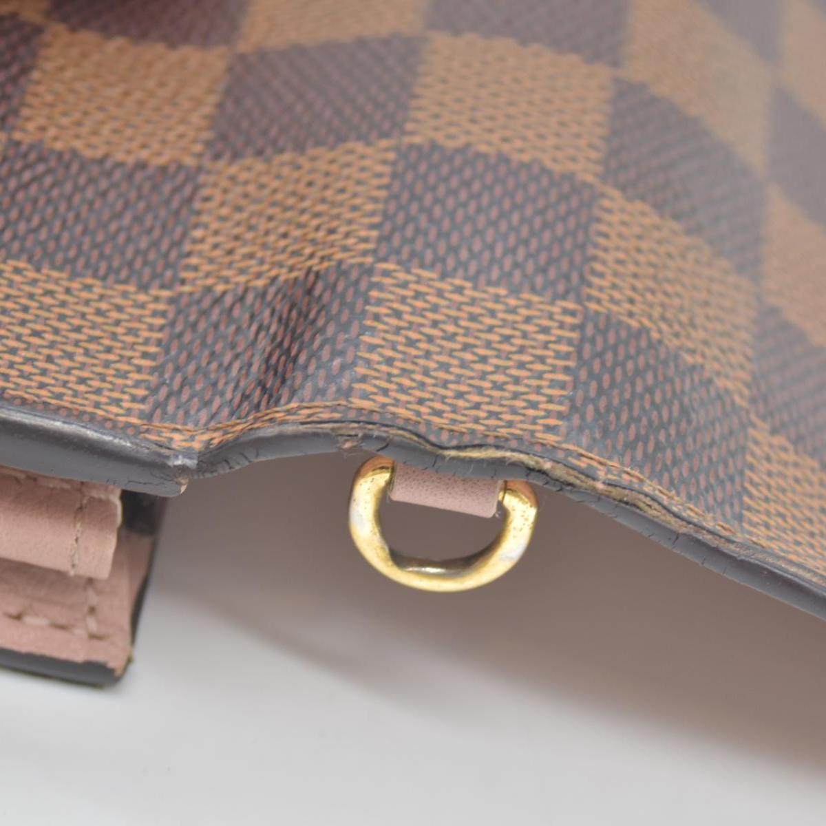 $1580 2018 Louis Vuitton Damier Ebene Croisette Wallet on Chain MI1178