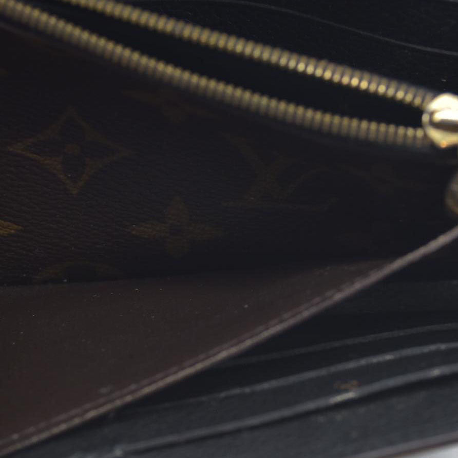 $1140 Louis Vuitton Monogram Pallas Wallet Black