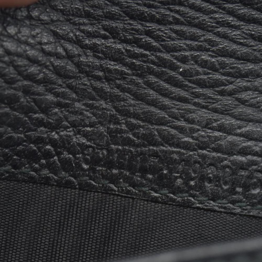 $800 Gucci Large Zip Around Organizer Wallet Black GG CONSIGNMENT