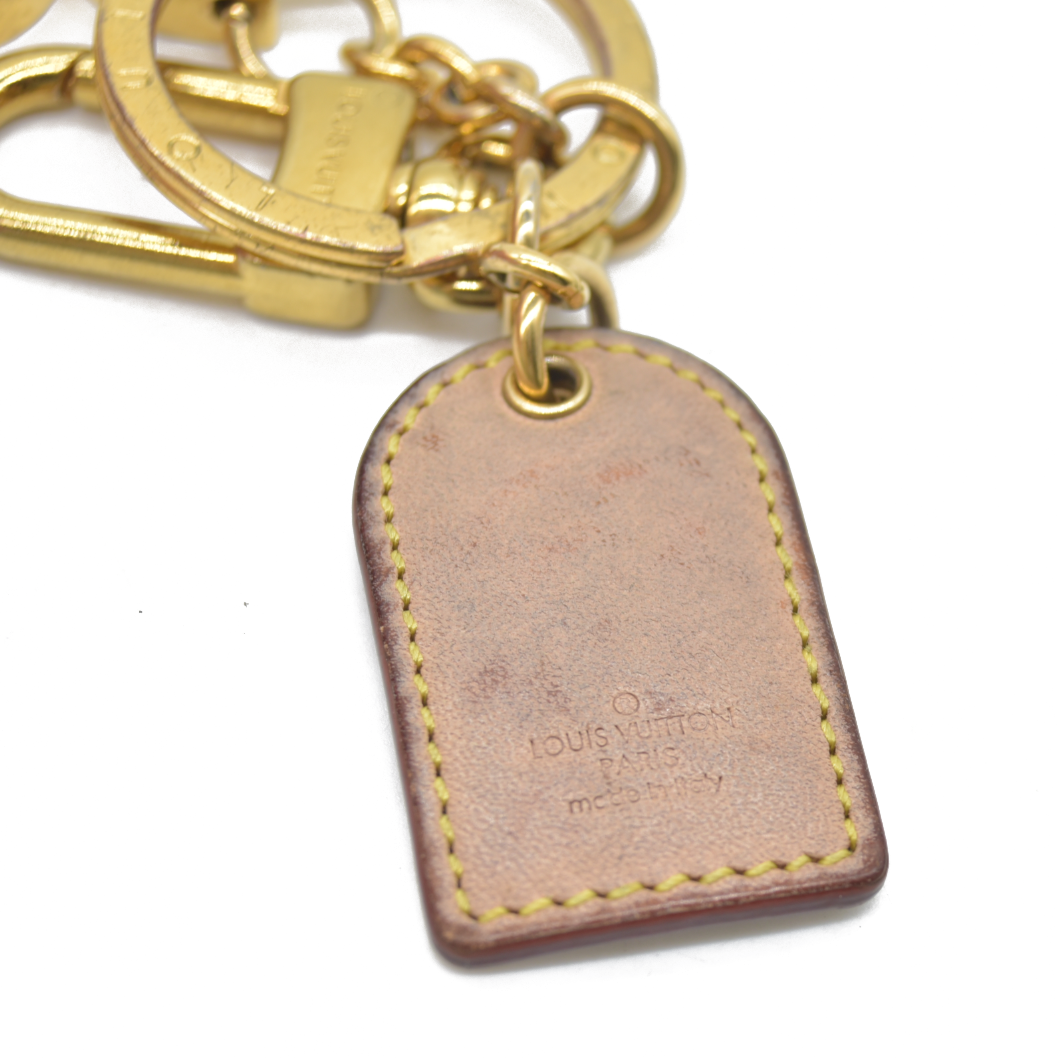 $510 Louis Vuitton Luggage Tag Monogram Key Chain AK1213 2023 CONSIGNMENT