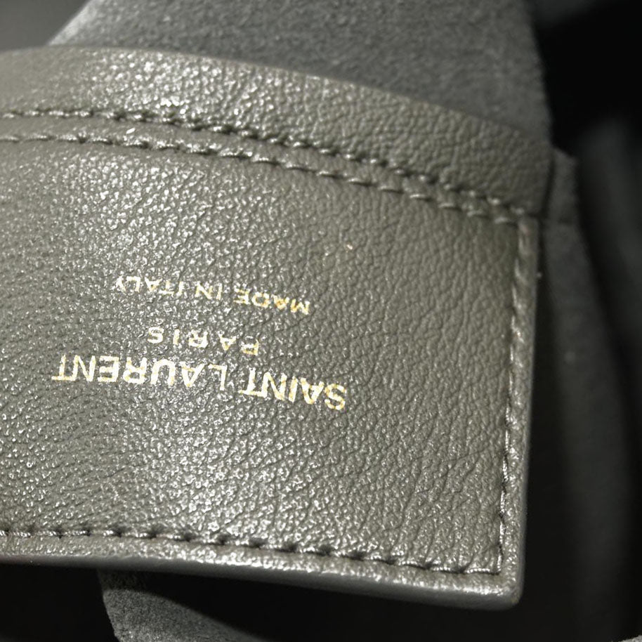 Saint Laurent SAINT LAURENT Calfskin Shopping Tote Pebble