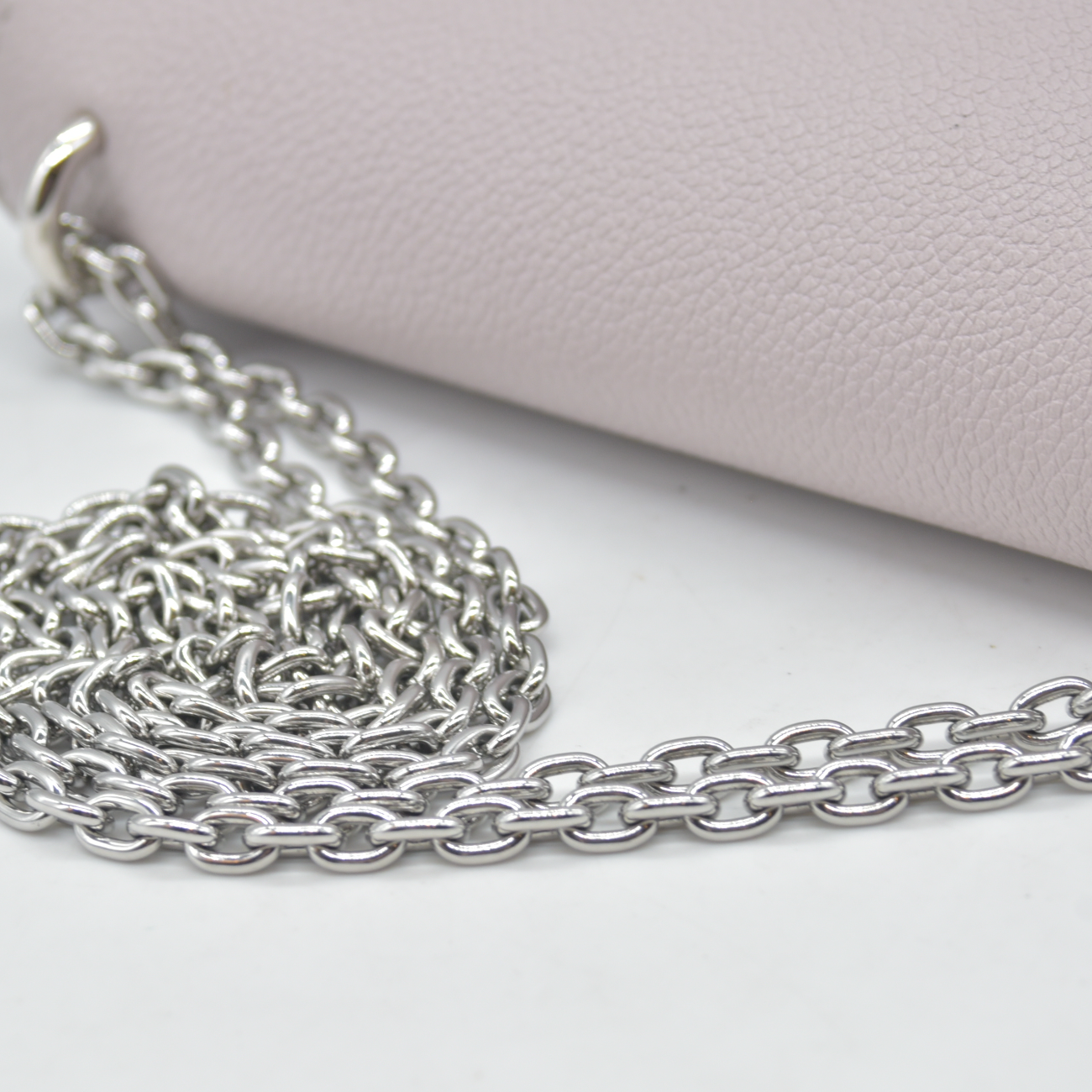 $2100 Louis Vuitton LV Monogram Rosy Wallet on Chain in Brume