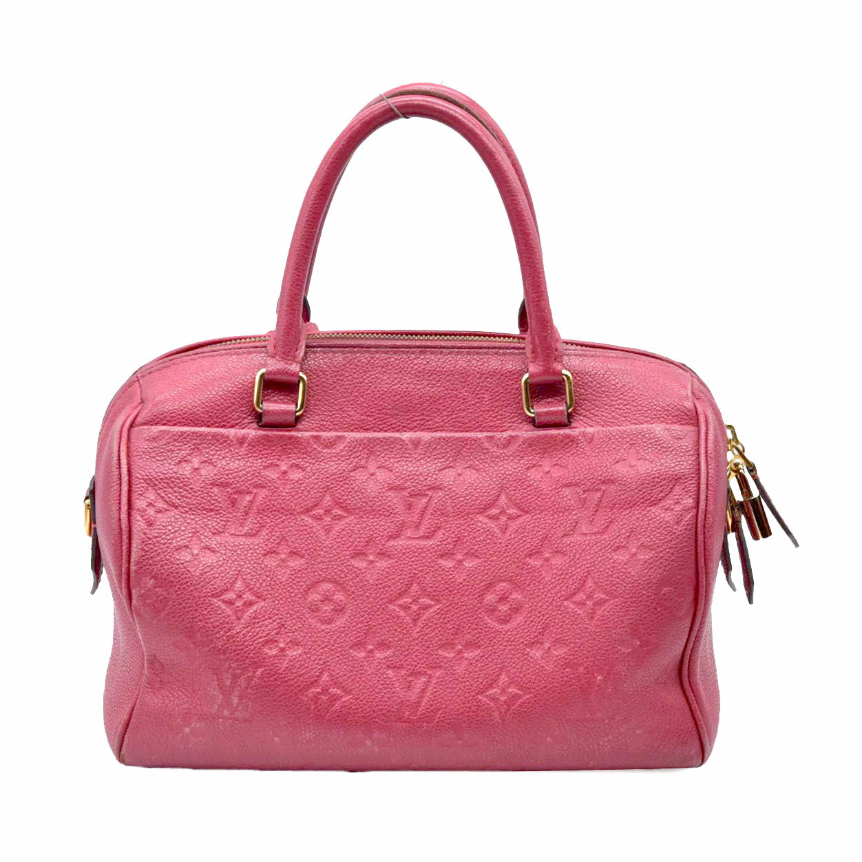 $2930 Louis Vuitton Empreinte Speedy Bandouliere 25 NM Scarlet DU1149